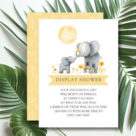 Elephant Kisses Gift Display Dusche Begleitkarte