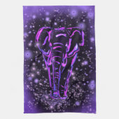 Elephant Kitchen Handtuch Lila Rosa Starry Night (Vertikal)