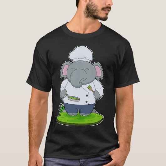 Elephant Koch Cook Pan T-Shirt (Vorderseite)