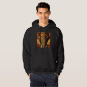 Elephant Kopf Tier Motiv Druckkunstwerk safari gr Hoodie (Vorne ganz)