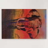 Elephant Leader - Zeichnend Kunstsammlung - Puzzle (Horizontal)