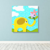 Elephant Leinwanddruck (Insitu (Holzboden))