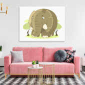 Elephant Leinwanddruck (Insitu (Wohnzimmer))