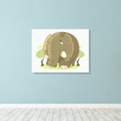 Elephant Leinwanddruck (Insitu (Holzboden))