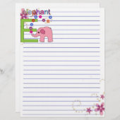 Elephant Letter E (Vorne/Hinten)