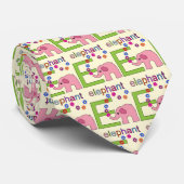 Elephant Letter E Krawatte (Gerollt)