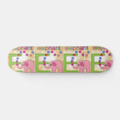 Elephant Letter E Skateboard (Horizontal)