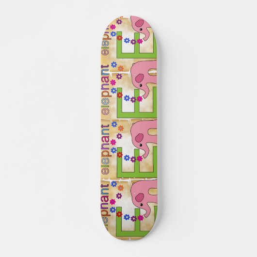 Elephant Letter E Skateboard (Vorne)