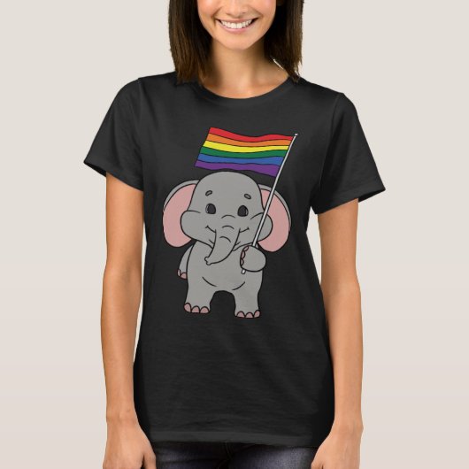 Elephant LGBT T-Shirt (Vorderseite)