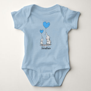 Elephant Liebe Design Baby Shirt Bodysuit