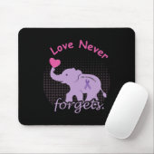 Elephant Liebe End Heimer End Heimerheimer Heimerh Mousepad (Mit Mouse)