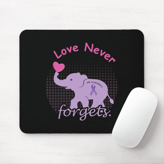 Elephant Liebe End Heimer End Heimerheimer Heimerh Mousepad (Mit Mouse)