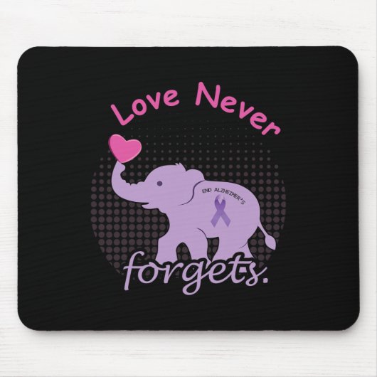 Elephant Liebe End Heimer End Heimerheimer Heimerh Mousepad (Vorne)
