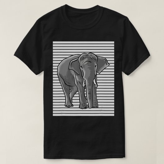 Elephant Liebe Lines für Elefanten  T-Shirt (Design vorne)