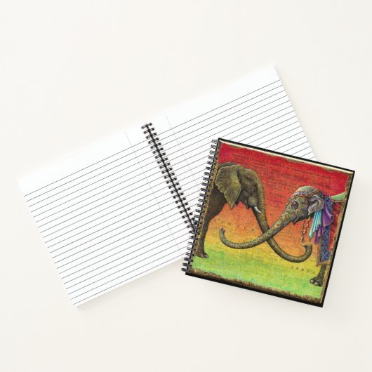 Elephant Liebe Notebook: Xenophil Notizblock (Innenseite)