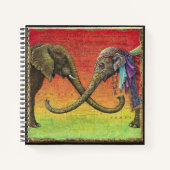 Elephant Liebe Notebook: Xenophil Notizblock (Vorderseite)