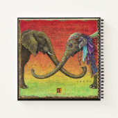 Elephant Liebe Notebook: Xenophil Notizblock (Rückseite)
