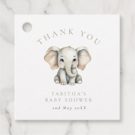Elephant Little Peanut Baby Shower Thank You Geschenkanhänger