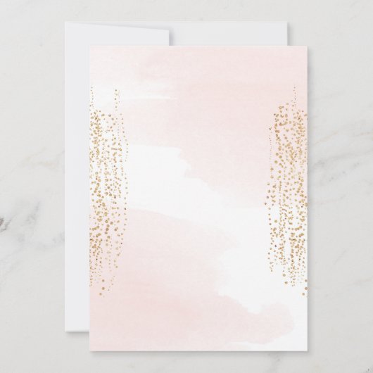 Elephant Little Peanut Lush Pink Girl Babydusche Einladung (Rückseite)