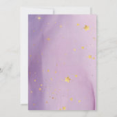 Elephant Little Star Watercolor Babydusche Einladung (Rückseite)