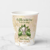 Elephant Little Wild One ist auf dem Weg Babydusch Pappbecher (Vorderseite)