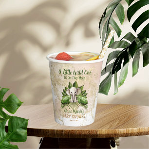 Elephant Little Wild One ist auf dem Weg Babydusch Pappbecher