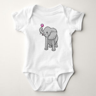 Elephant Lollipop Baby Strampler