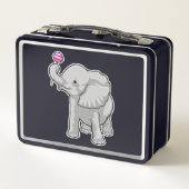 Elephant Lollipop Metall Brotdose (Rückseite)