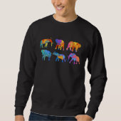 Elephant Lover Cute Wildlife animals Elephant Sweatshirt (Vorderseite)