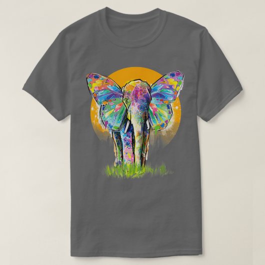 Elephant Lover Graphic Elephant T-Shirt (Design vorne)