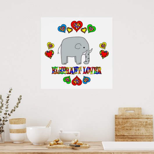 Elephant Lover Poster (Küche)