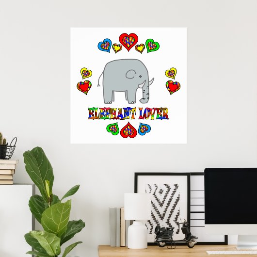 Elephant Lover Poster (Heimbüro)