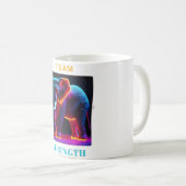 "ELEPHANT LOVER TEAM STRENGTH" KAFFEETASSE (VorderseiteRechts)