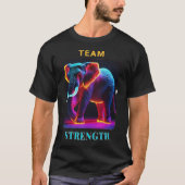 "ELEPHANT LOVER TEAM STRENGTH" T-Shirt (Vorderseite)