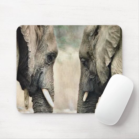 Elephant Lovers Art Gifts Mousepad (Mit Mouse)