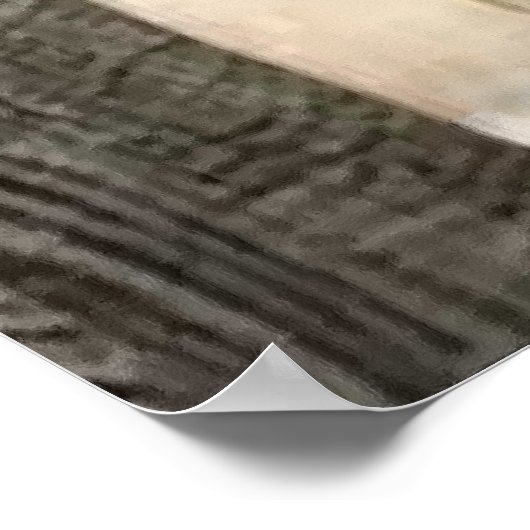 Elephant Lovers Art Gifts Poster (Ecke)