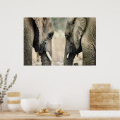 Elephant Lovers Art Gifts Poster (Küche)