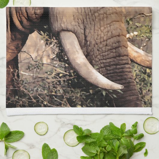 Elephant Lovers Art Handtuch (Gefaltet)
