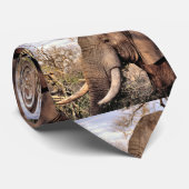 Elephant Lovers Art Krawatte (Gerollt)