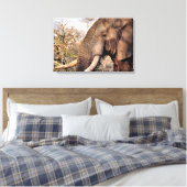 Elephant Lovers Art Leinwanddruck (Insitu (Schlafzimmer))
