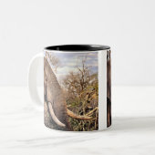 Elephant Lovers Art Zweifarbige Tasse (Vorderseite Links)