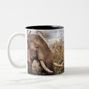 Elephant Lovers Art Zweifarbige Tasse