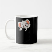 Elephant Lovers Cute Funny Elephant In Cket Kaffeetasse (Links)