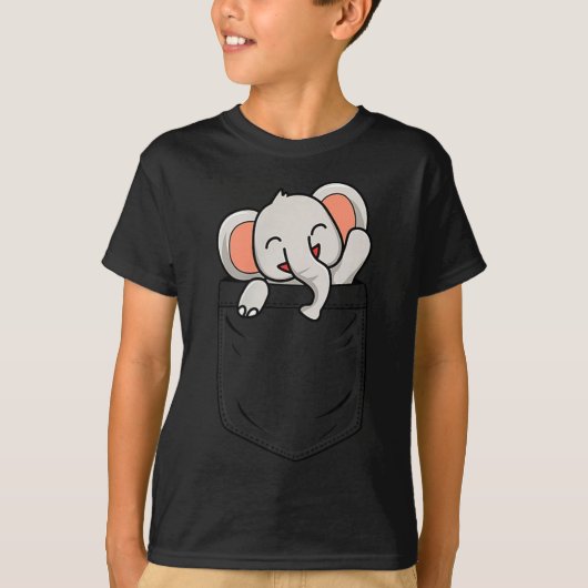 Elephant Lovers Cute Funny Elephant In Cket T-Shirt (Vorderseite)