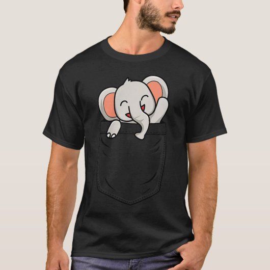 Elephant Lovers Cute Funny Elephant In Cket  T-Shirt (Vorderseite)