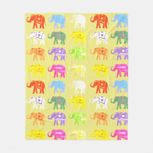 Elephant Lucky Fleecedecke (Vorderseite)