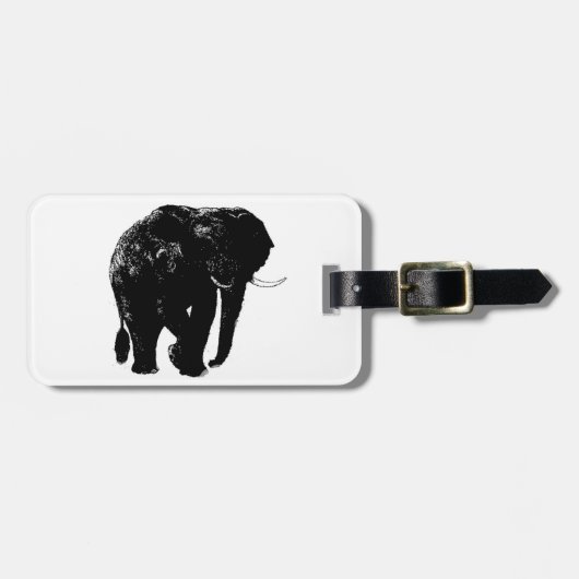 Elephant Luggage Tag Gepäckanhänger (Vorderseite horizontal)