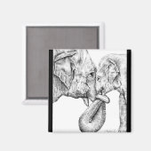 Elephant Magnet (Vorderseite/Rückseite)