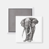 Elephant Magnet (Vorderseite/Rückseite)
