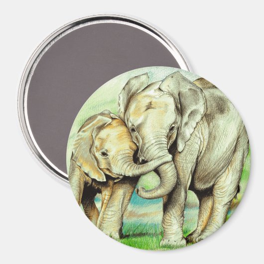 Elephant Magnet (Vorderseite/Rückseite)